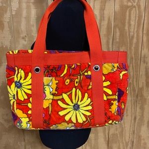 Orange Terry cloth Beach bag